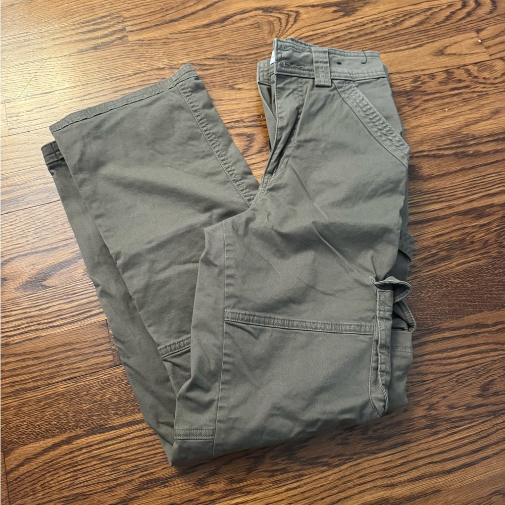 Abercrombie & Fitch Women's Olive Cargo Pants 24r